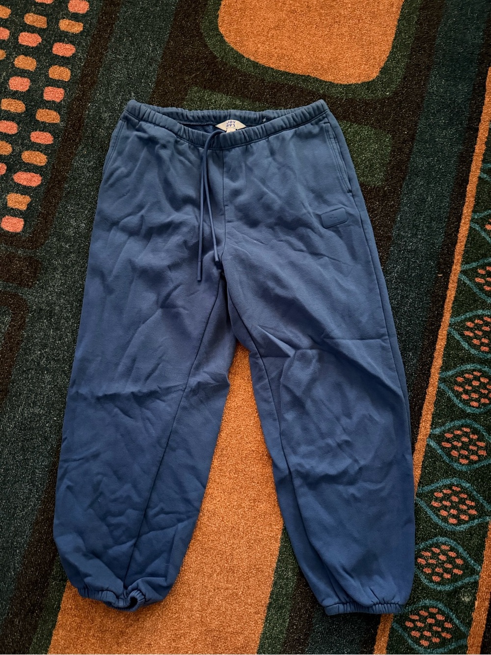 JoyLab Navy Blue Drawstring Joggers - medium